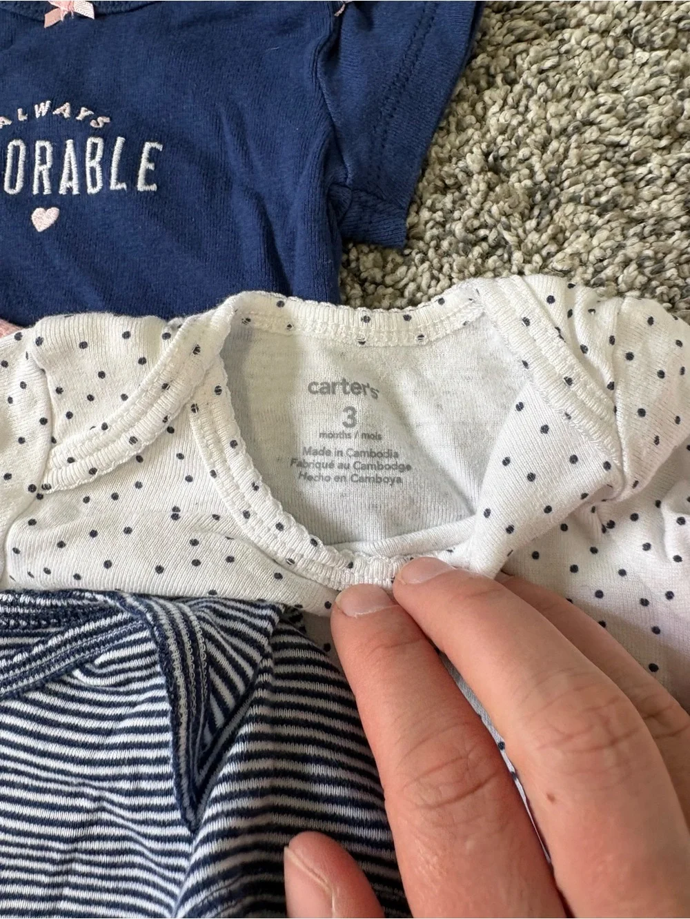 Baby Girl Clothes Lot 3 Months Carter’s Onesies Pants Bundle 14 Pieces